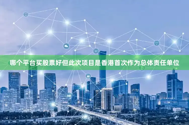 哪个平台买股票好但此次项目是香港首次作为总体责任单位